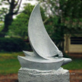 Large outdoor stone modern statue abstract marble sculpture for garden